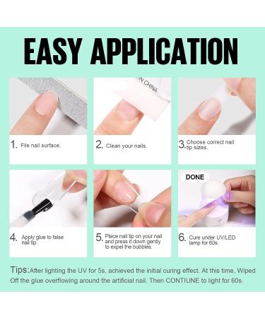 TOMICCA 4-in-1 Gel Nail Glue - Strong, Long-Lasting Adhesive for Acrylic, Gel & Press-On Nails - 15ml - Buy Online on GoSupps.com