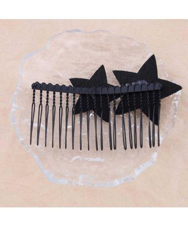 Aneneiceera Vintage Crystal Star Hair Comb Clip Black Cz Hair Barrette Clip Bling Rhinestone Head Comb Headwear Shine Star Headpieces Decorative Hair Accessories for Women and Girls (Black) - Buy Online on GoSupps.com