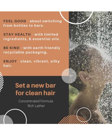 Shop Sweet Orange & Lemongrass Shampoo & Shave Bar - USA Made Limited Ingredients Concentrated Formula for Luxurious Hair & Skin Care - Buy Online on GoSupps.com