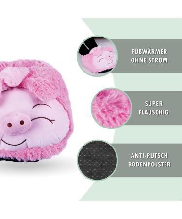 Plush Electric-Free Foot Warmer (Pig) | Cuddly Fluffy Foot Muff for Warm Feet | One Size Heat Pad - Buy Online on GoSupps.com