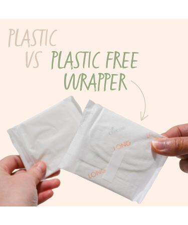 Organic Cotton Panty Liners for Women | Unscented & Thin | Cruelty-Free & Breathable | Light Incontinence & Natural | Vegan Menstrual Pads Regular - 50 Pack - Buy Online on GoSupps.com