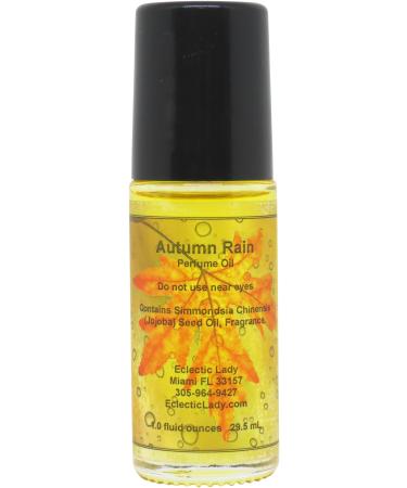 Autumn Rain Perfume Oil 1.0 Oz Portable Roll-On Fragrance with Long-Lasting Scent Delightful Essential Oils and Jojoba Oil For Daily Use 1 Fl Oz (Pack of 1)
