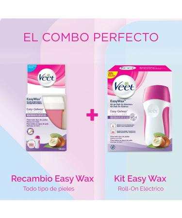 Veet Easy Wax Roll-On Electric Kit - Smooth and Effortless Hair Removal - Buy Online on GoSupps.com