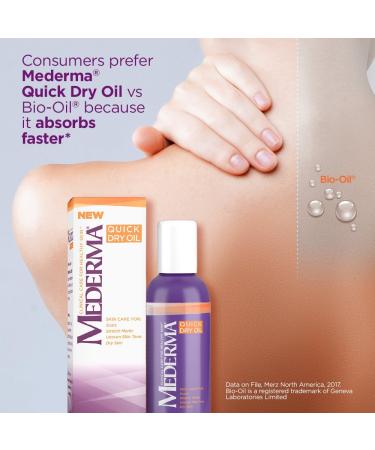 Mederma Quick Dry Oil for Stretch Marks 3.4 Oz - 3.38 Fl Oz | Hydrating Skin Care Treatment - Buy Online on GoSupps.com