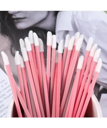 100 Pcs Pink Lipstick Applicator Brushes - Lip Gloss & Concealer Makeup Wands - Buy Online on GoSupps.com