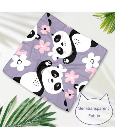 Shop Cute Panda Dog Hollow Cloth - Triangular Bibs for Small to Large Pets | Multi-Colored 2-Pack - Buy Online on GoSupps.com