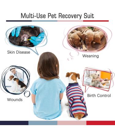 Kuoser Dog Surgery Recovery Shirt | Protective Vest for Dogs & Cats | Prevent Licking & Aid Wound Healing - Buy Online on GoSupps.com
