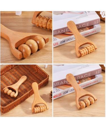 Ciieeo 2pcs Wooden Massage Roller - Bead Massage Tool for Foot & Leg Relief - International Shipping Available - Buy Online on GoSupps.com