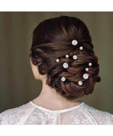 Charonle 32-Piece Wedding Pearl Hair Pins - Bridal Rhinestone Hair Accessories in Gold - Buy Online on GoSupps.com