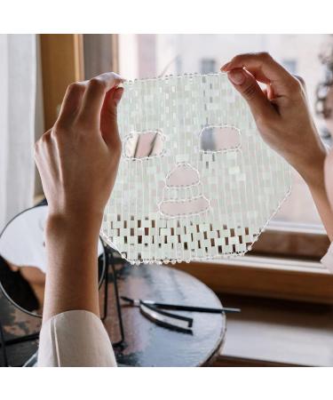 FRCOLOR Cooling Facial Sleeping Eye Mask - Weighted Crystal Rejuvenation Mask for Skin - Natural Jade Anti-Wrinkle Tool - 29x22cm Green - Buy Online on GoSupps.com