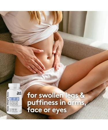 Youth & Tonic Water & Waste Away Pills for Belly Bloating | 2X Diet Support Supplements for a Thin Waistline & Slender Body | Water Weight Away + 15 Day Colon Cleanse | 60 + 30 Capsules - Buy Online on GoSupps.com