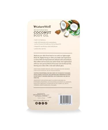 NATURE WELL Moisturizing Coconut Oil for Bath Body & Shower - Pack of 2 (8 Fl Oz Each) - Buy Online on GoSupps.com