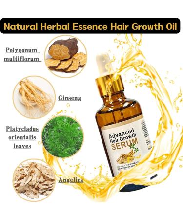 Trendyfave Ginseng Hair Growth Serum Hair Growth Oil Anti Hair Loss Essence Hair Oil for Dry Damaged Hair Nourishing Scalp Oil for Hair Growth Hair Serum for Hair Growth for Fast Hair Growth - Buy Online on GoSupps.com