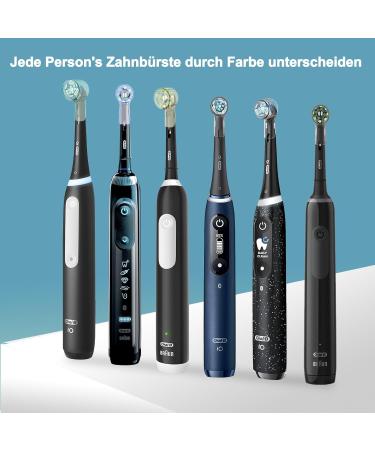 Buy Kisstta 6 Pack Toothbrushes Compatible with Oral-B | Protective Caps for Ultimate Cleaning & Precision | Cross Action Sensitive Deep Cleaning 3D White Brush Heads - 3 Colors Available - Buy Online on GoSupps.com