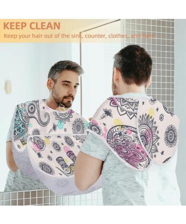 Beard Bib Apron for Men | Non-Stick Waterproof Hair Catcher & Grooming Cape with Elephant Design - Perfect for Shaving & Trimming - Buy Online on GoSupps.com