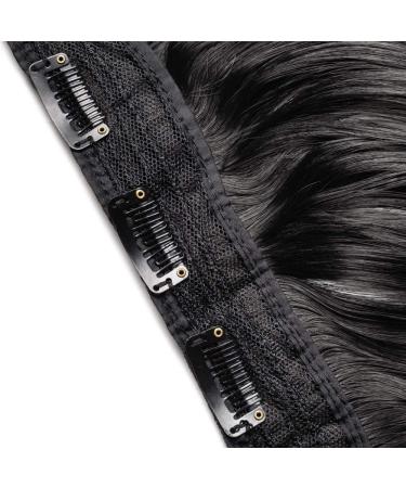 Buy Tess Clip-In Extensions 60 cm - Black Synthetic Hair with 5 Clips for Women | International Shipping Available - Buy Online on GoSupps.com