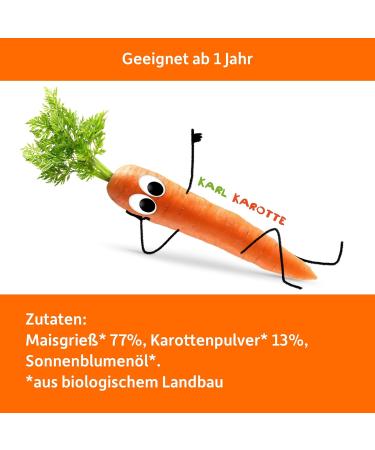 FRECHE FREUNDE Organic Crispy Carrot Flips | No Added Sugar Vegan Snack for Kids & Babies | 9-Pack (9x30g) - Buy Online on GoSupps.com