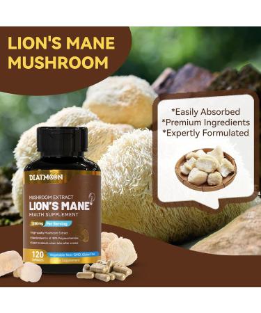 Lions Mane Supplement Capsules Lion Mane Mushroom 1200mg Brain & Immune Support Non-GMO Non-Gluten Vegan-Friendly Lion s Mane Powder 120 Count 120 Count (Pack of 1) - Buy Online on GoSupps.com