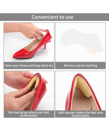 Buy Sibba 10 Pair High Heel Pillow Pads - Adjustable Toe Filling Inserts for Perfect Fit | Prevent Heel Slips & Bubbles - Ideal Shoe Filler for Comfort - Buy Online on GoSupps.com