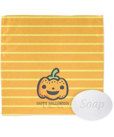 YouCustomizeIt Personalized Halloween Pumpkin Washcloth