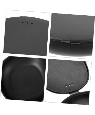 AMOSFUN 2 Series Silicone Menstrual Cup Container - Portable Cleaner & Storage Holder - Black 1 Pack - Buy Online on GoSupps.com