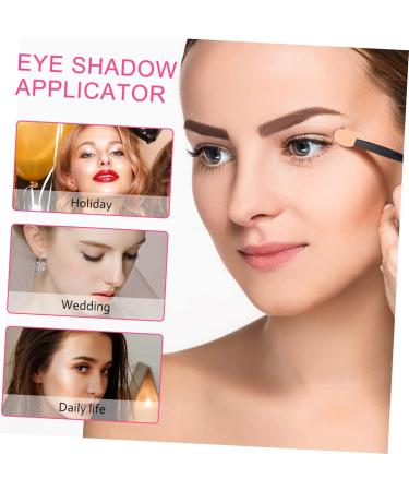 FRCOLOR 100pcs Double Ended Eyeshadow Brush Makeup Brush Mini Makeup Dual-side Smudger Tool Cosmetic 6.5x1.3cm Black - Buy Online on GoSupps.com