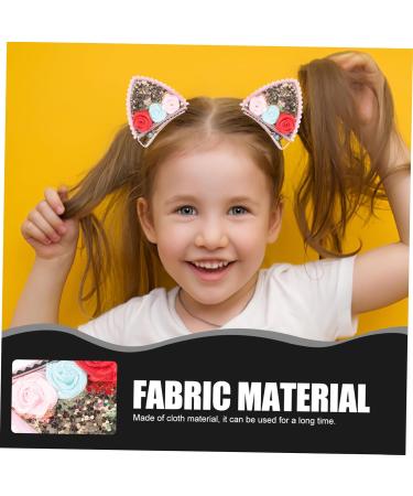 Vaguelly 4 Pairs Cat Ears Hair Barrette Hair Clips Animals Ears Hair Barrette Hair Accessories Girl Headdress Cat Ears Cat Ears Hairpins Cat Ears Hairpins - Buy Online on GoSupps.com