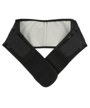 Tourmaline Self-Warming Magnetic Therapy Waist Belt - Lumbar Support 43.3x5.9 Inches Black Protection Wrap for Pain Relief - Buy Online on GoSupps.com