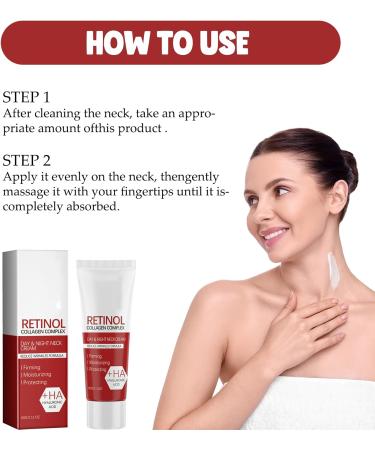 Neck Tightening Cream - Neck Firming Cream with Retinol and Collagen - Rich in Hyaluronic Acid Neck Cream Tightening Lifting Sagging Skin - Women's Anti Wrinkle Moisturizer Neck - Buy Online on GoSupps.com