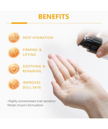 MAVENI High Concentration Snail Mucin Plumping Serum 100ml 3.38 fl.oz Hydrating Serum with Snail Reduce Wrinkles and Fine Lines Smooth Facial Skin - Buy Online on GoSupps.com