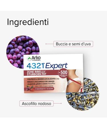 Arkopharma 4321 Slim Zone Rebels Food Supplement 60 Capsules - Buy Online on GoSupps.com