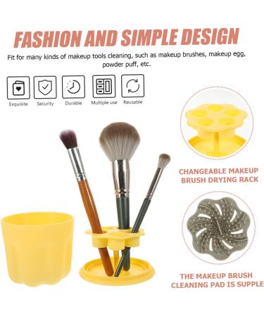Angoily Eye Shadow Brush Scrubber 5 Sets Makeup Brush Cleaning Bowl Pp Mat Cosmetic Silicone Brush Cleaning Pad - Buy Online on GoSupps.com