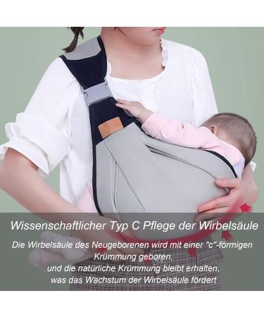 Hengbird Baby Carrier Newborn | Adjustable Sling Wrap with Thick Straps | Ideal from Birth to 36 Months - Buy Online on GoSupps.com