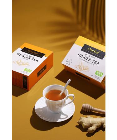Imozai Instant Ginger Tea With Honey Crystals (Lemon Flavor) - 30 Sachets, 30 Count Pack - Buy Online on GoSupps.com