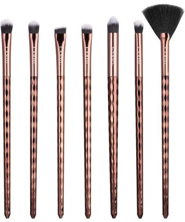 Make Up Brushes LaRoc 10pc - Professional Diamond Makeup Brush Set Complete Coverage Make Up Set - Concealer Powder Brush Eyeliner Eyeshadow Brushes & More - Deep Bronze - Buy Online on GoSupps.com