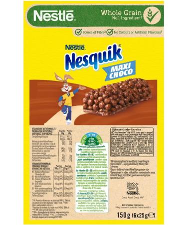  Italian Gourmet E.R. Nesquik Cereal Bars Pack of 12 chocolate and milk cereal sticks 6 x 25g + Italian Gourmet Pulpa 400g - Buy Online on GoSupps.com
