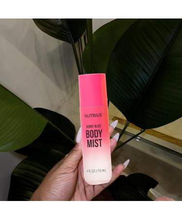 Nutrius Body Mist - Berry Bliss 4 FL OZ - Refreshing and Hydrating Daily Fragrance - Buy Online on GoSupps.com