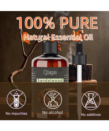 Pure Natural Sandalwood Essential Oil Aromatherapy Essential Oil Suitable for Humidifier Aromatherapy Oil with Dropper Sandalwood 4 Fl Oz (Pack of 1) - Buy Online on GoSupps.com