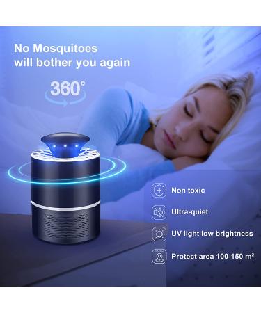 Indoor Mosquito Zapper: Bug Killer with 360 LED & Strong Suction Fan - Black | For Home, Kitchen, Office - Insect Trap - Buy Online on GoSupps.com