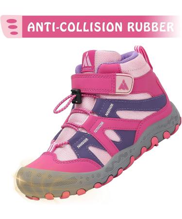 Mishansha Outdoor Ankle Hiking Boots for Toddlers - Pink, Size 9.5 - Trekking & Walking Shoes with Hook and Loop Closure - Buy Online on GoSupps.com