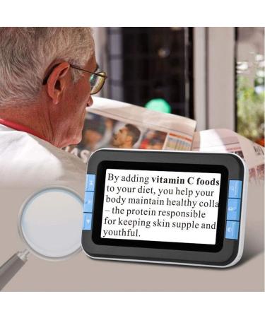 ATHUAH ATHUAH Low-Vision Reading and Newspaper Electronic Visual Aids Portable Digital Magnifier for Elderly Reading - Buy Online on GoSupps.com