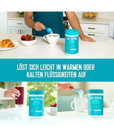Vital Protein Marine Collagen Powder - Pescetarian-Friendly Hydrolyzed Fish Collagen | Easy to Use Soluble in Warm or Cold Foods | 221g - Buy Online on GoSupps.com