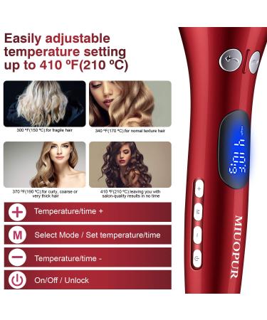MIUOPUR Automatic Ceramic Ionic Hair Curling Iron with Anti-Stuck Technology - Buy Online on GoSupps.com