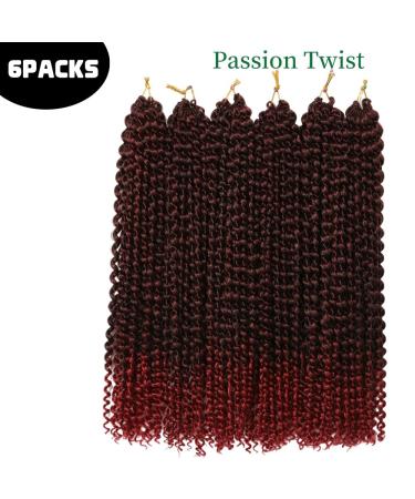 Passion Twist Hair - 6 Packs 18 Inch Faux Locs Crochet Extensions | Yddm Synthetic Hair - T1B-Bug Economy Pack - Buy Online on GoSupps.com