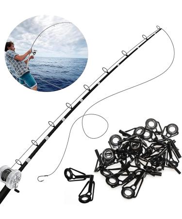 80-Piece Fishing Rod Repair Kit - Stainless Steel & Ceramic Top Rings for Spinning Rods | 1.8-2.6mm Replacement Parts for Saltwater Fishing - Buy Online on GoSupps.com