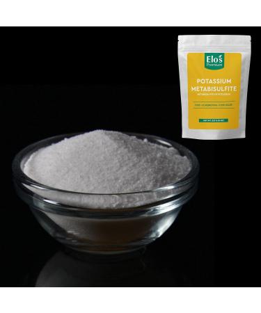 Potassium Metabisulfite (8oz)| Packed in Canada| 100% Pure Food-Grade and Kosher Friendly Additive| Preservative and Antioxidant Used for Homebrewing Winemaking Baking and Fruits Equipment Sanitizer| by Elo s Premium - Buy Online on GoSupps.com