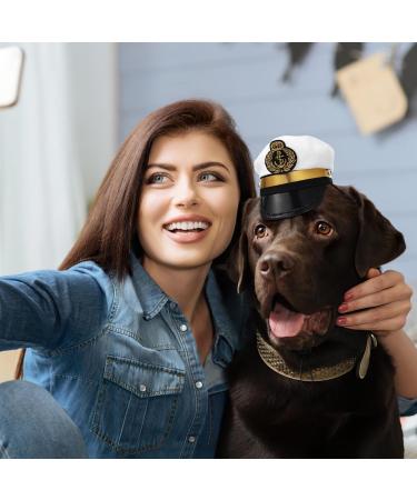 VALICLUD Captain Hat for Pets | Adjustable Puppy & Cat Sailor Costume | Yacht Hat for Dogs - Buy Online on GoSupps.com