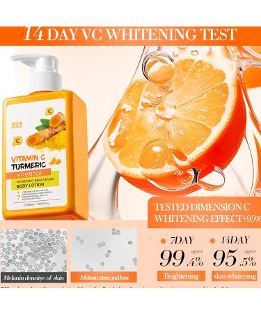 Lotion Corporelle Vitamine C et Curcuma 300ml Soin Hydratant et Raffermissant Action Antioxydante et claircissante Pour une Peau Lisse Ferme et Lumineuse Texture L g re Non Collante - Buy Online on GoSupps.com