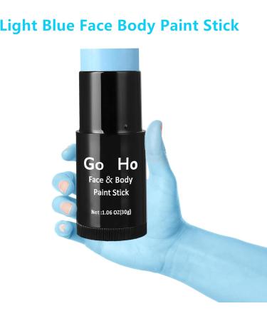 Go Ho Cream Sky Blue Blendable Stick - 1.06 oz - Light Blue Face & Body Paint Stick for Professional SFX Makeup - Buy Online on GoSupps.com
