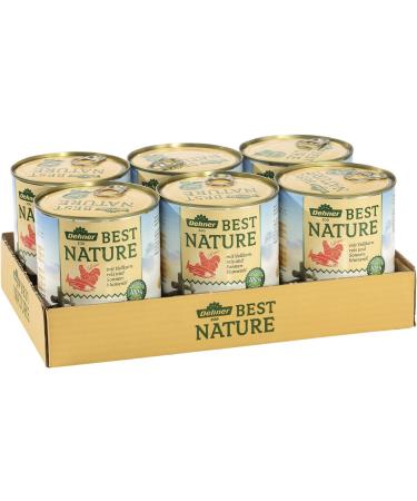Buy Dehner Best Nature Grain-Free Wet Dog Food - Salmon & Poultry with Rice 6 x 800g Cans (4.8kg) - Perfect for Adult Dogs - International Shipping Available - Buy Online on GoSupps.com